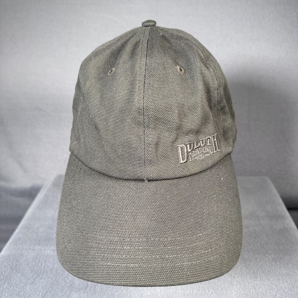 Duluth Trading Co Hat Cap Strap Back Mens XL 2XL Olive Canvas Fleece Lined